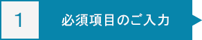 必須項目のご入力